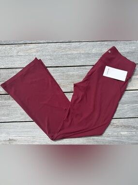 Lululemon Groove No Line High-Rise Flared Pant Heart – Burgundy Bay Size 14 NWT